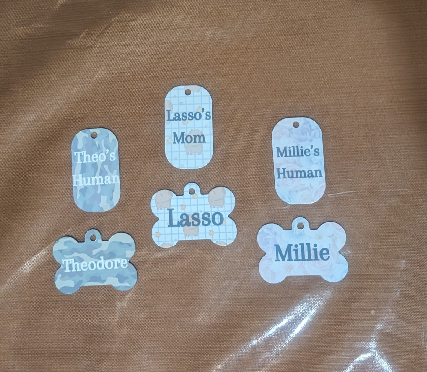 Custom designed QR pet tags available from Guy Makes Tags