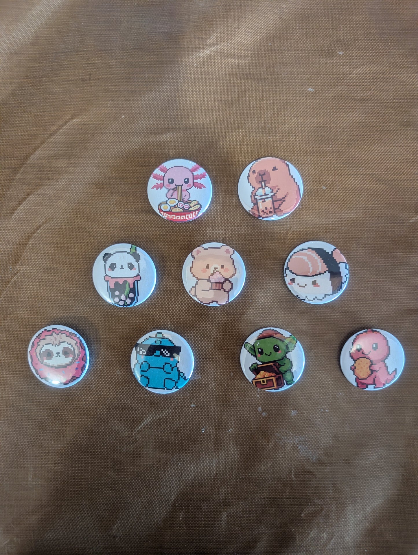 Kawaii collectible pin design from Guy Makes Tags
