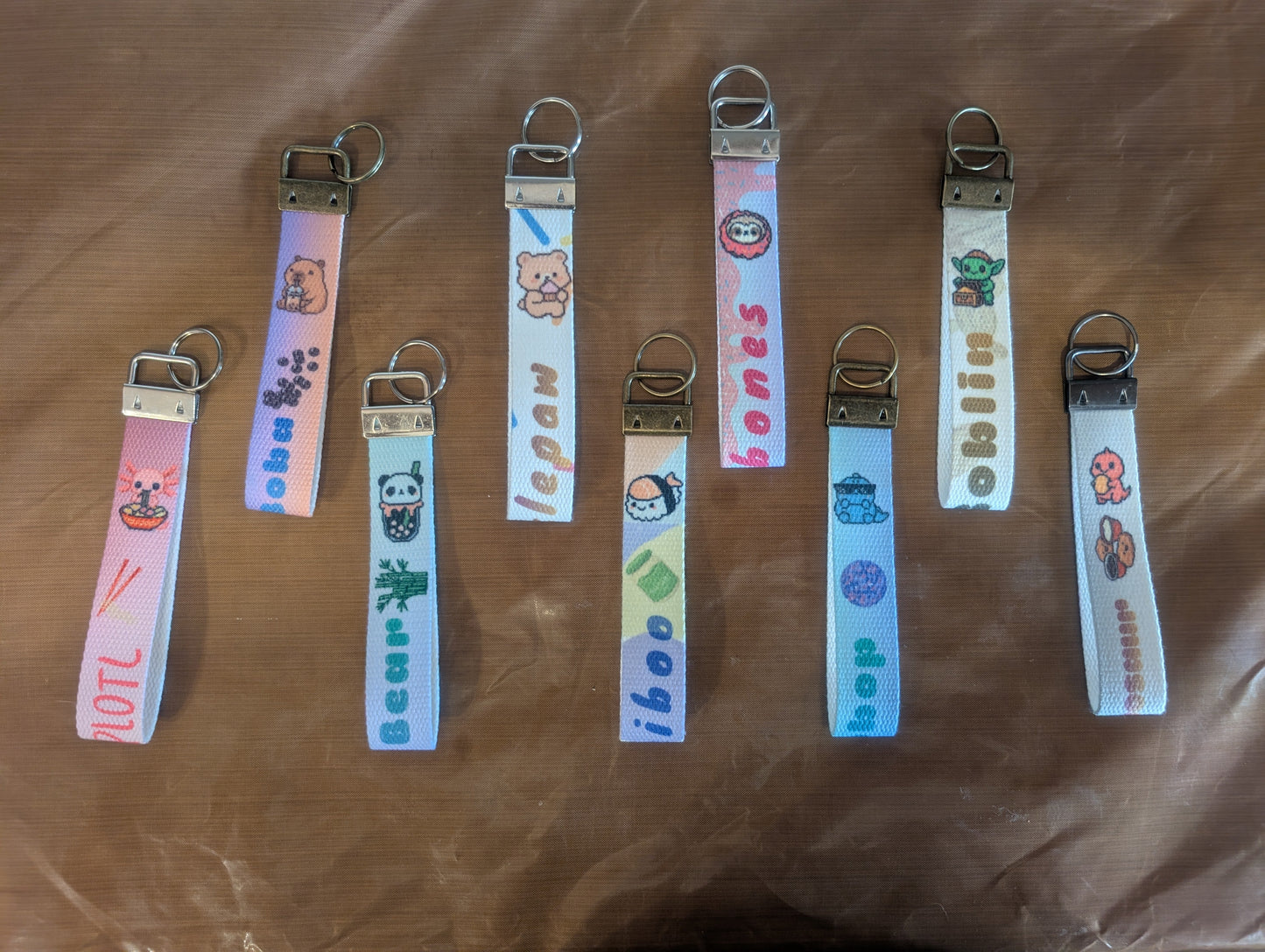 Kawaii collectible keychain design from Guy Makes Tags