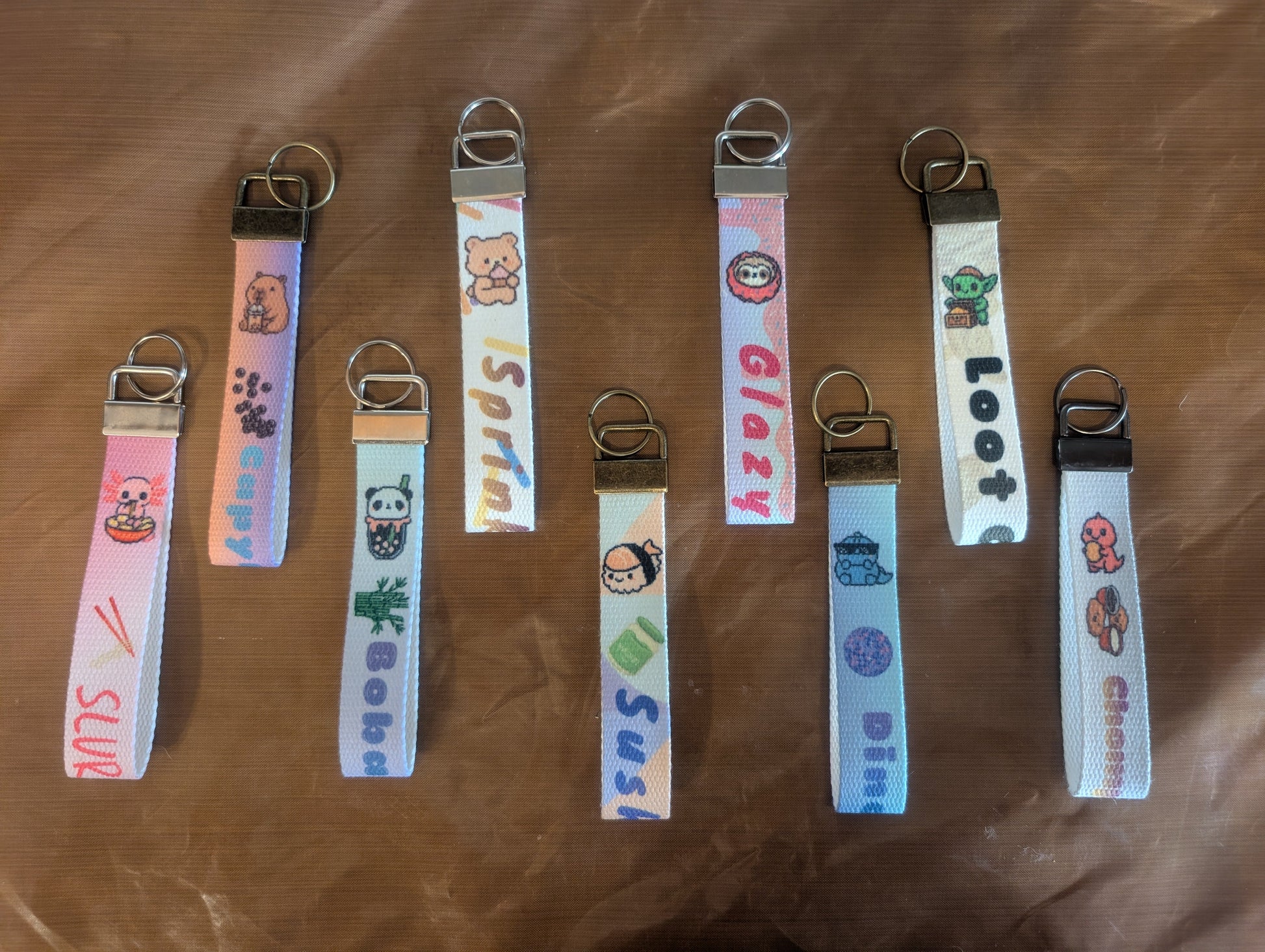 Kawaii collectible keychain design from Guy Makes Tags