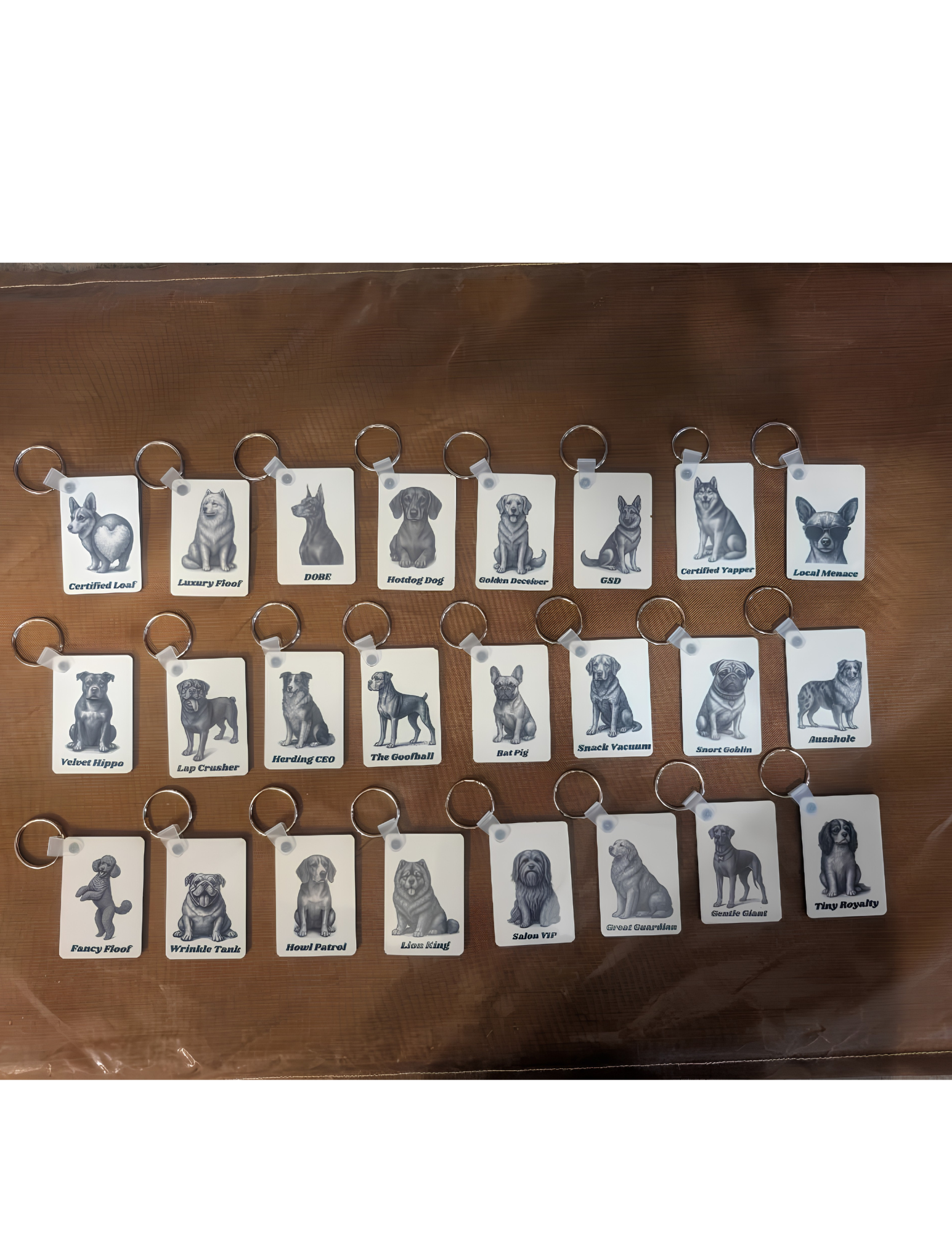 Off Leash collectible design accessory from Guy Makes Tags