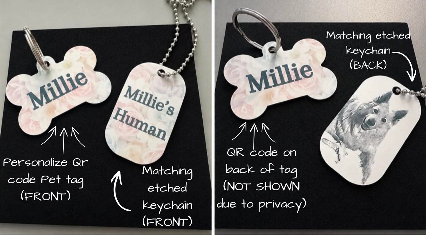 Smart QR pet tag for dogs and cats by Guy Makes Tags